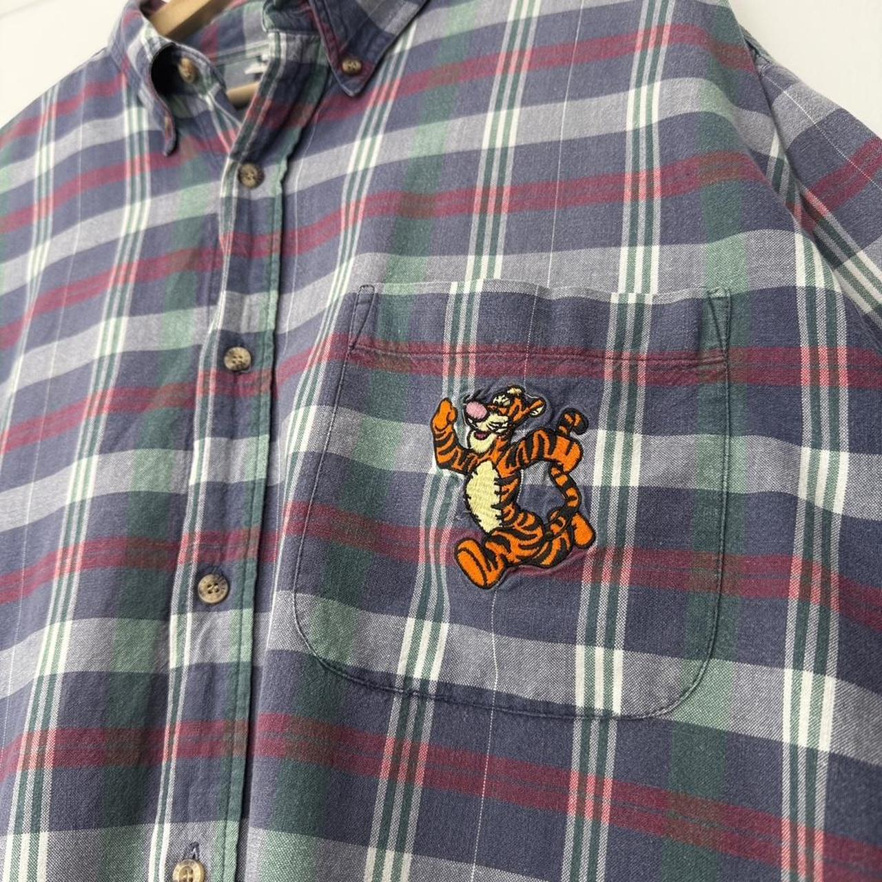 Vintage Tigger Disney Store Check 90s Button Shirt (XXL)