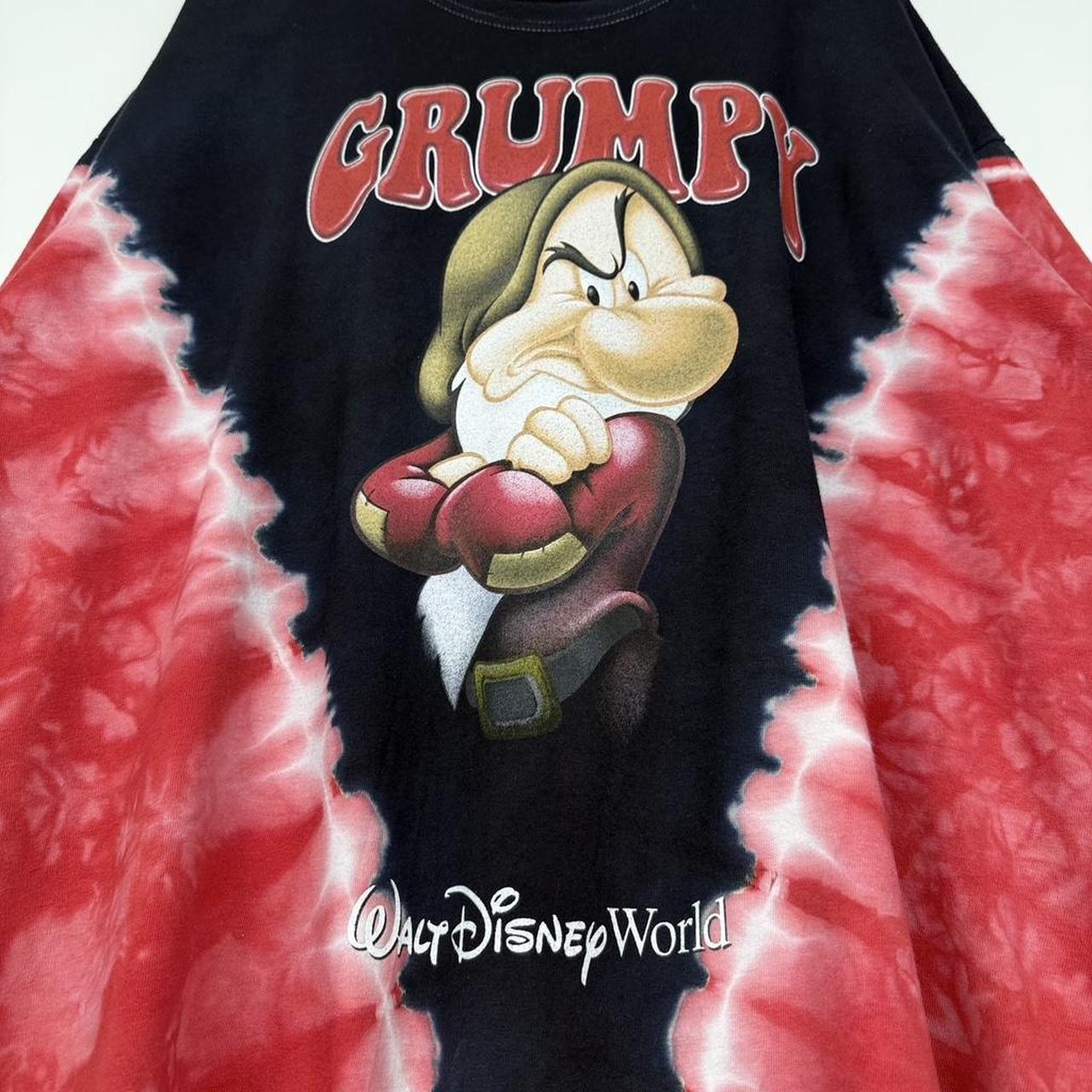 Vintage Grumpy Walt Disney World 00s Tie Dye T Shirt (XXL)