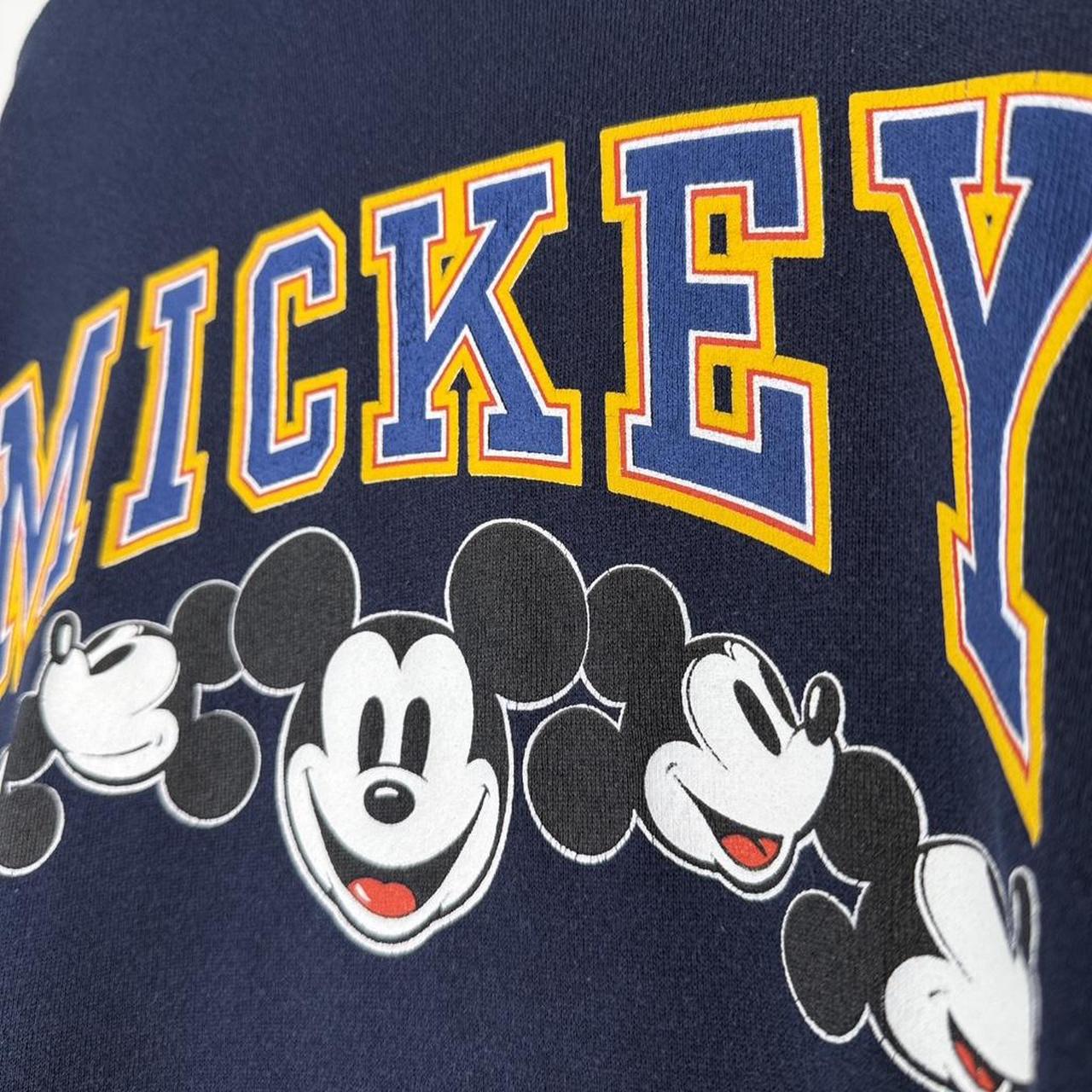 Vintage Mickey Mouse Spell Out 90s Hoodie (L)