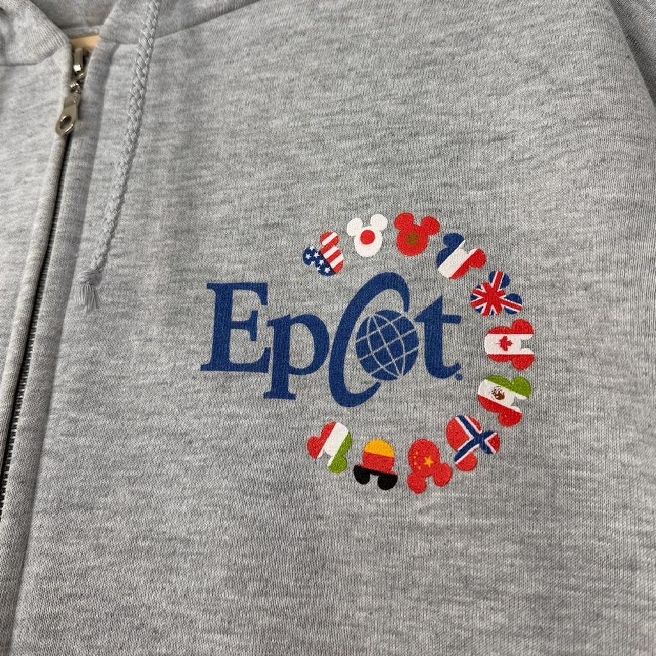 Vintage Epcot Walt Disney World Mickey 00s Zip Up Hoodie (XXL)