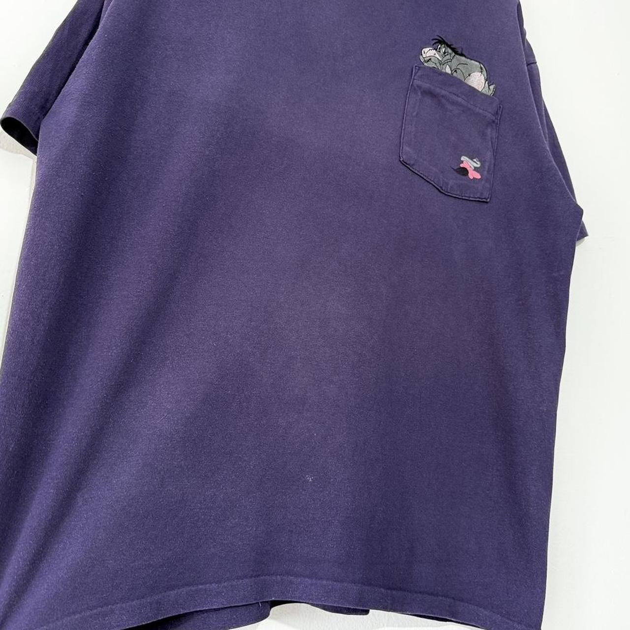 Vintage Eeyore Embroidered Disney Store 90s Pocket T Shirt (L)