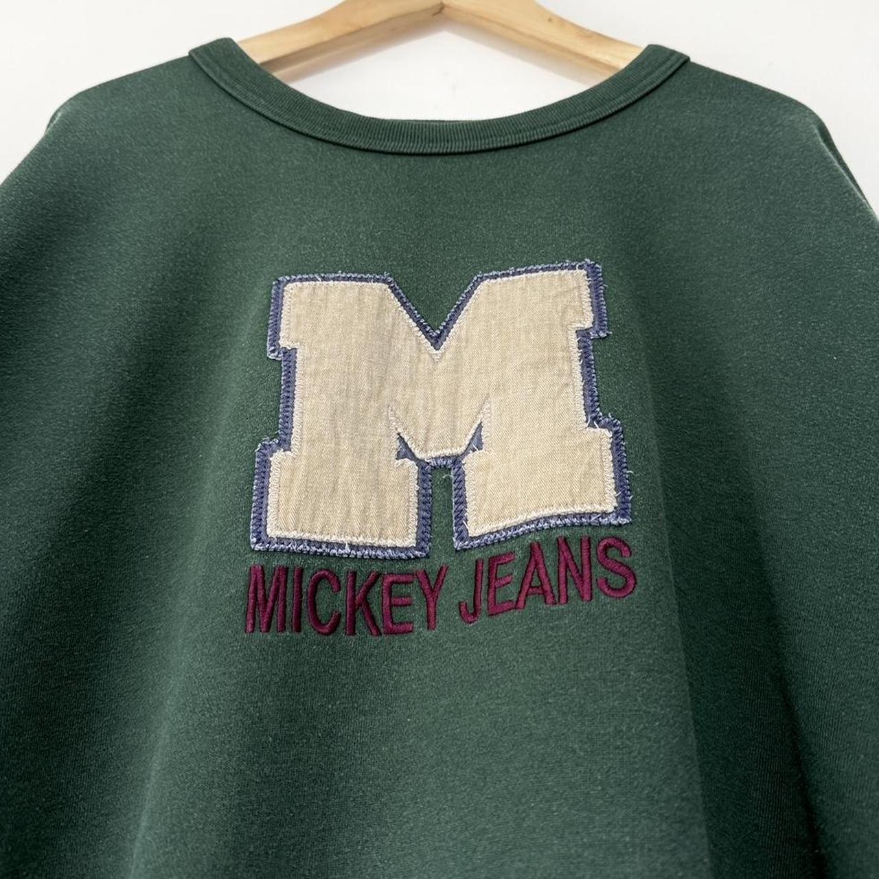Vintage Mickey Jeans Embroidered 90s Sweatshirt (XL)