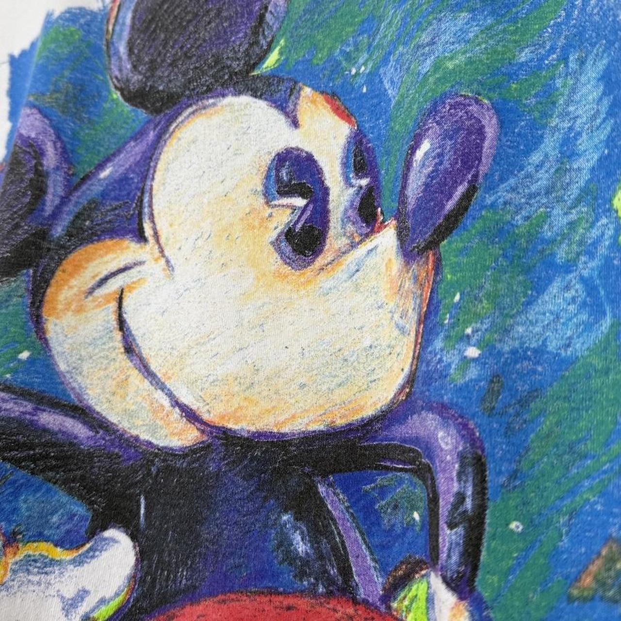 Vintage Mickey Mouse Art Walt Disney World 90s T Shirt (L/XL)