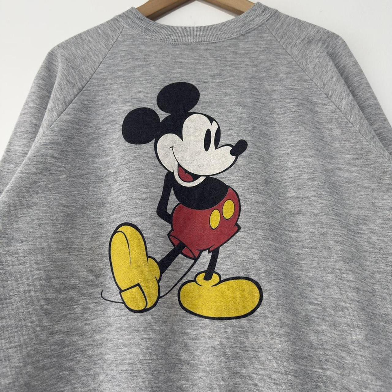 Vintage Mickey Mouse 90s Grey Sweatshirt (M)