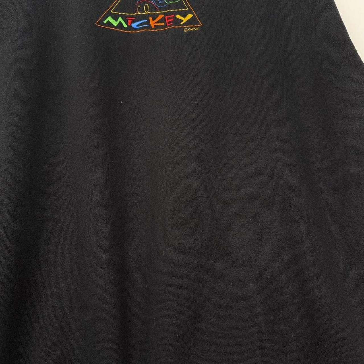 Vintage Mickey Mouse Multicoloured Embroidered 90s Sweatshirt (M/L)