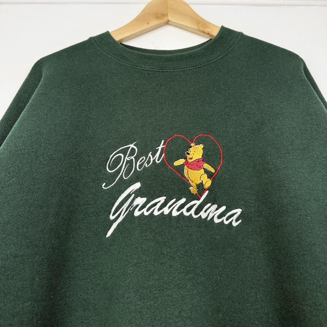 Vintage Winnie the Pooh Best Grandma Embroidered 90s Sweatshirt (XXL)