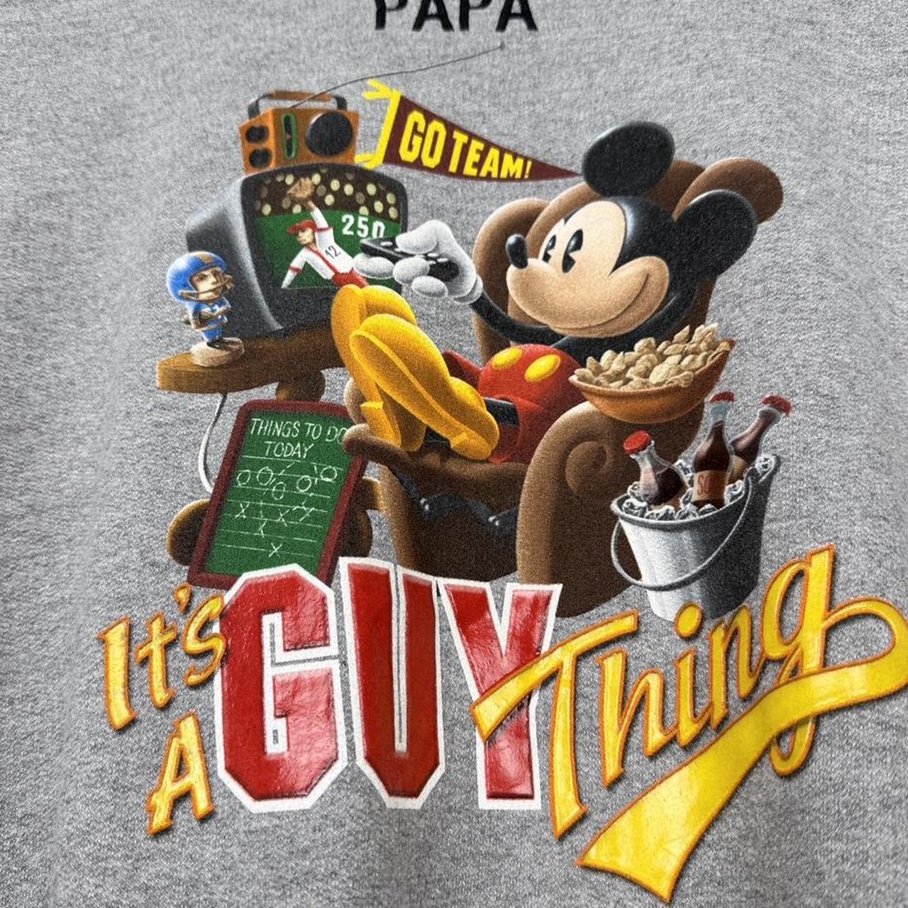 Vintage Mickey Mouse It's A Guy Thing Papa 00s Sweatshirt (XL)