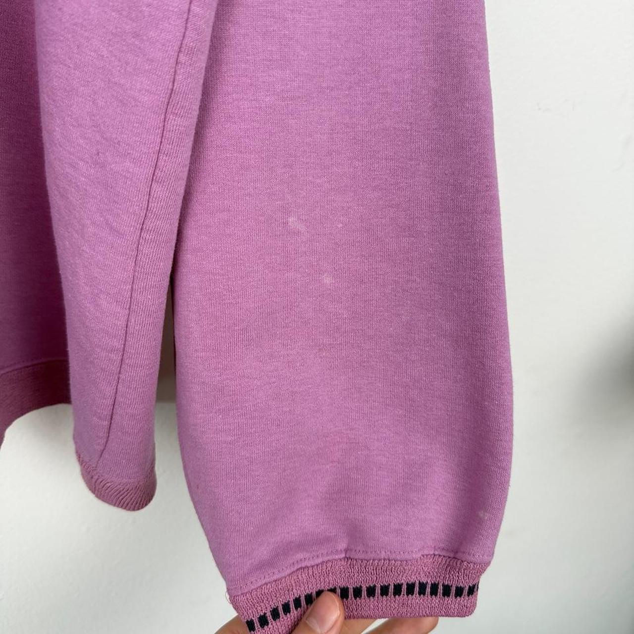 Vintage 90s Mickey Mouse Embroidered Purple Pink Sweatshirt (L/XL)