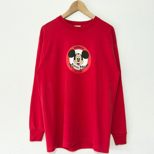 Vintage Mickey Mouse Club Member 00s Long Sleeve (L)