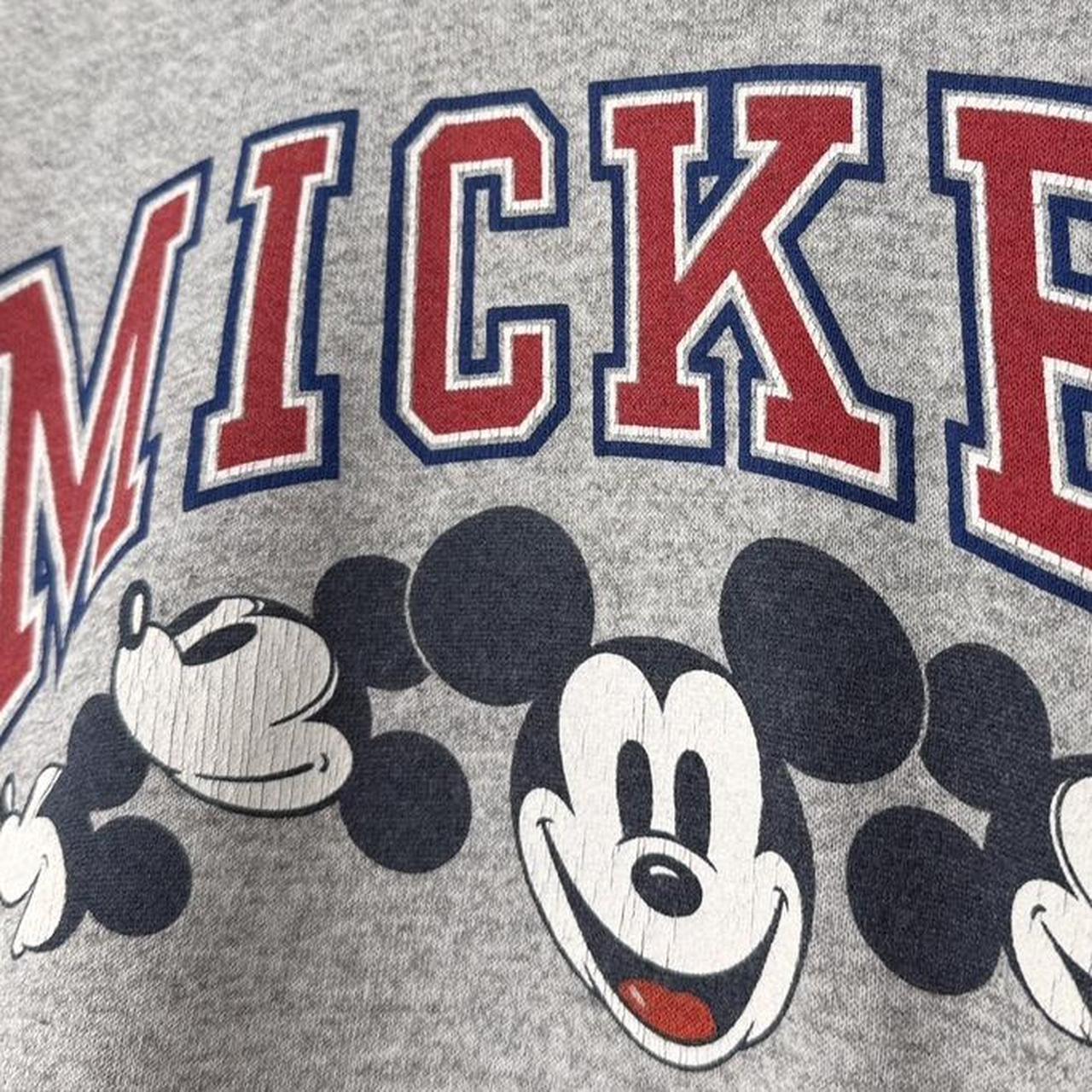 Vintage Mickey Mouse Spell Out 90s Hoodie (XL)