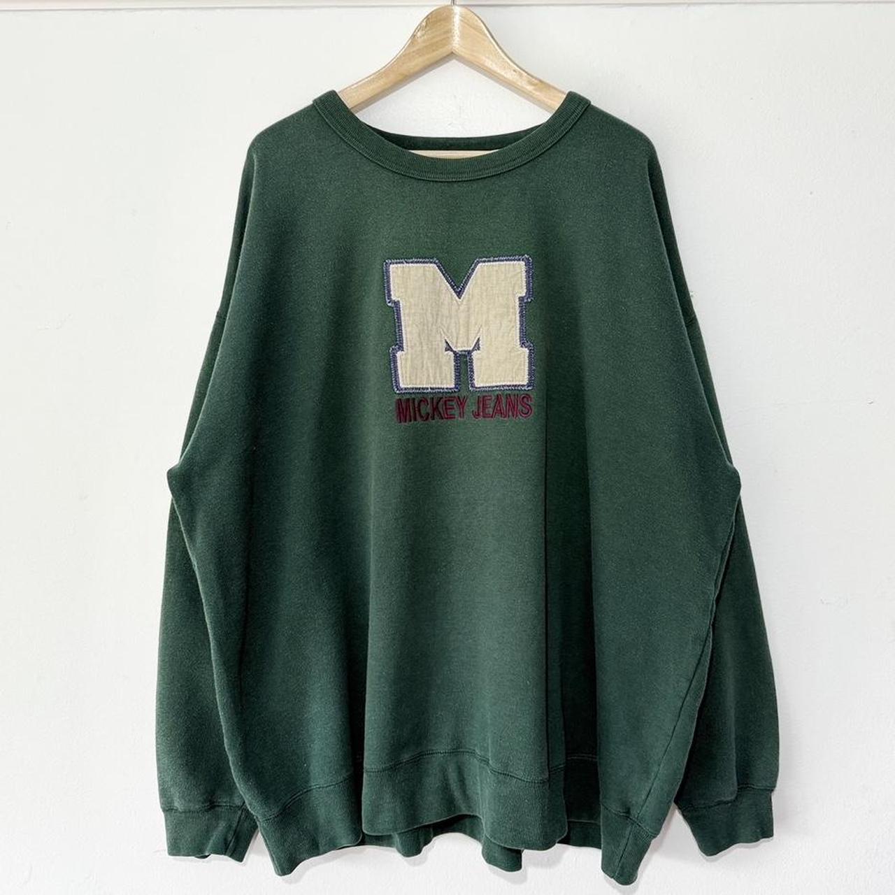 Vintage Mickey Jeans Embroidered 90s Sweatshirt (XL)