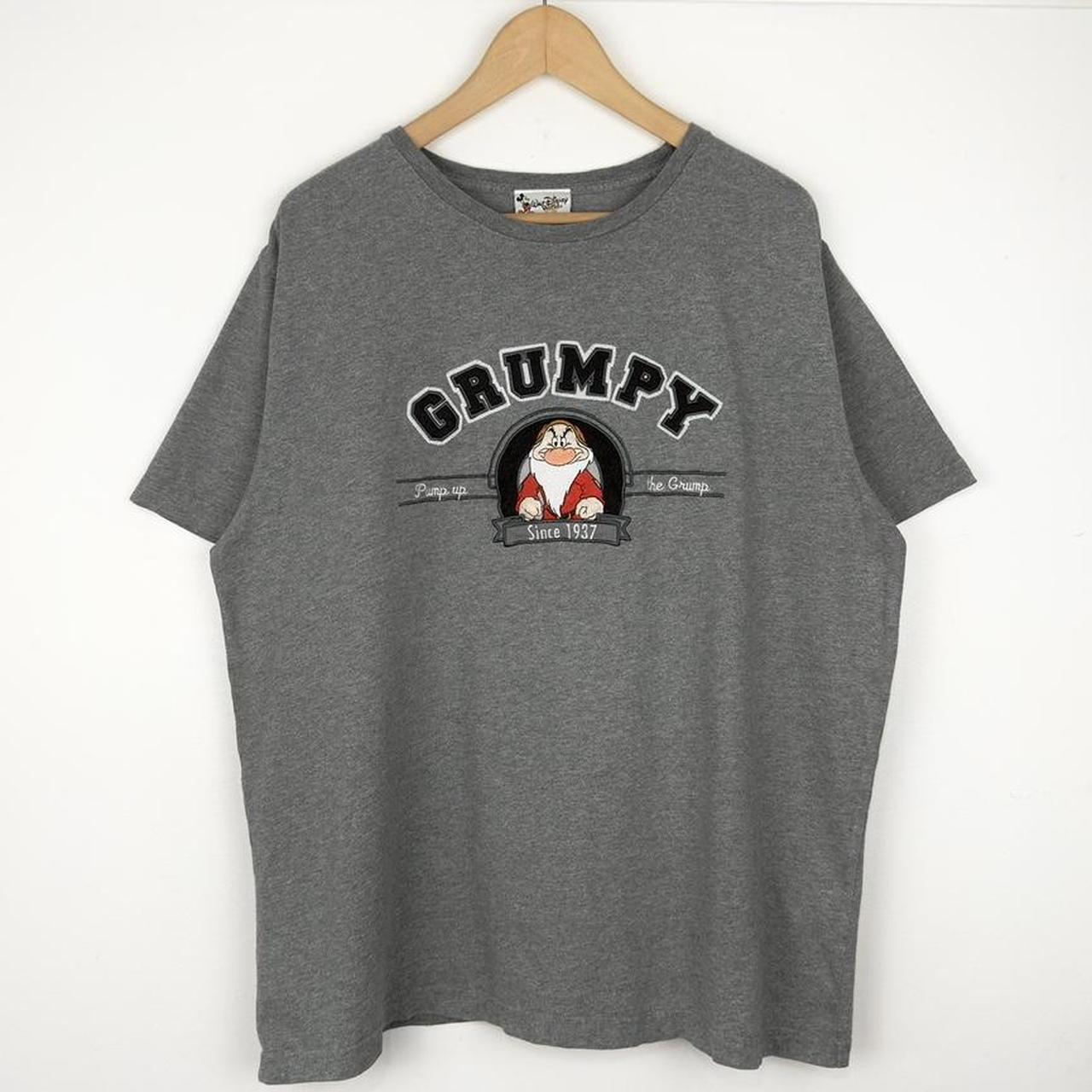 Vintage Walt Disney World Grumpy Embroidered 00s T Shirt (L/XL)