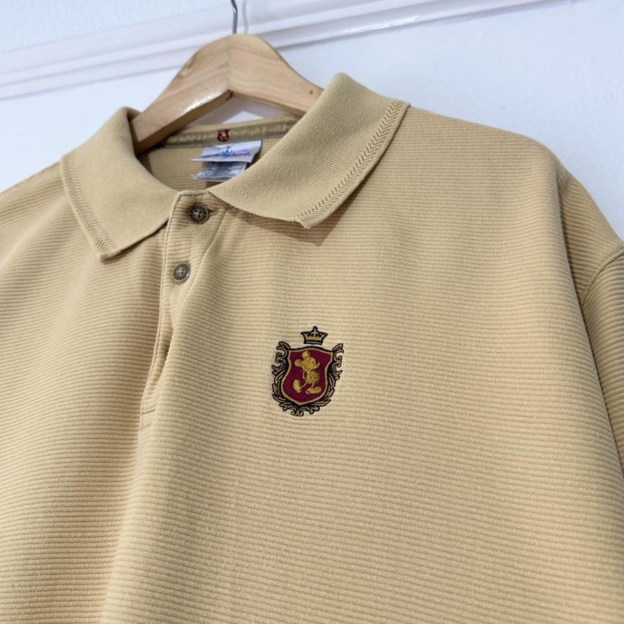 Vintage Mickey Mouse Crest Disneyland Embroidered 00s Polo Shirt (L)