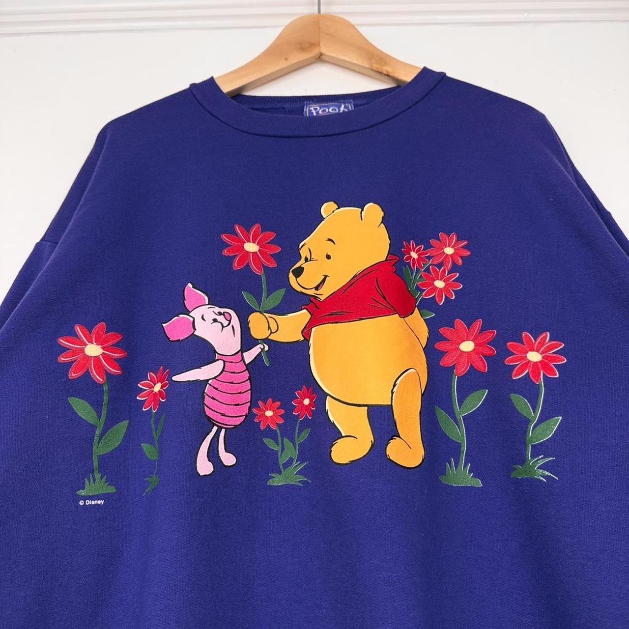 Vintage Pooh & Piglet Flowers 90s Sweatshirt (L)