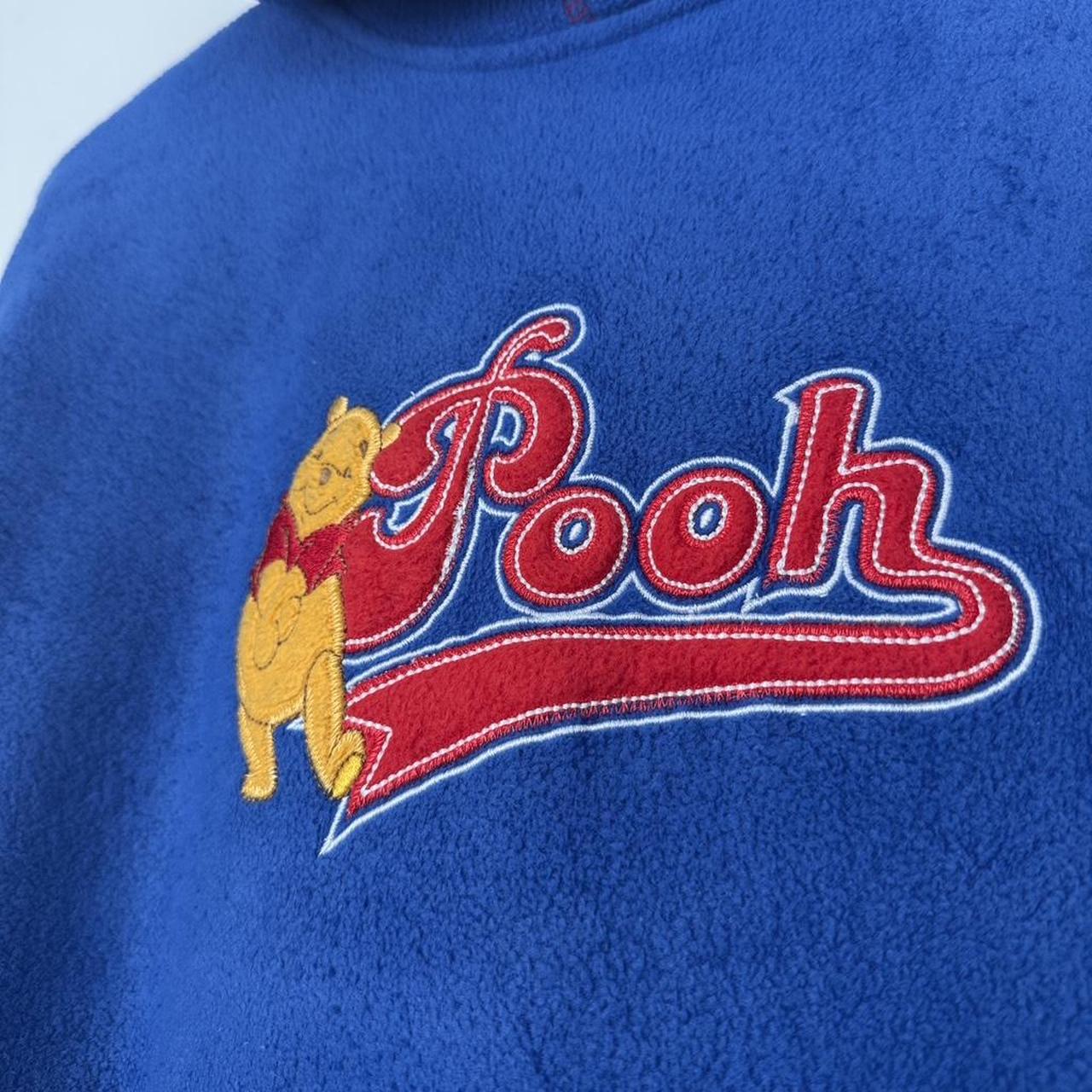 Vintage 90s Winnie the Pooh 100 Acre Collection Blue Fleece Hoodie (M)