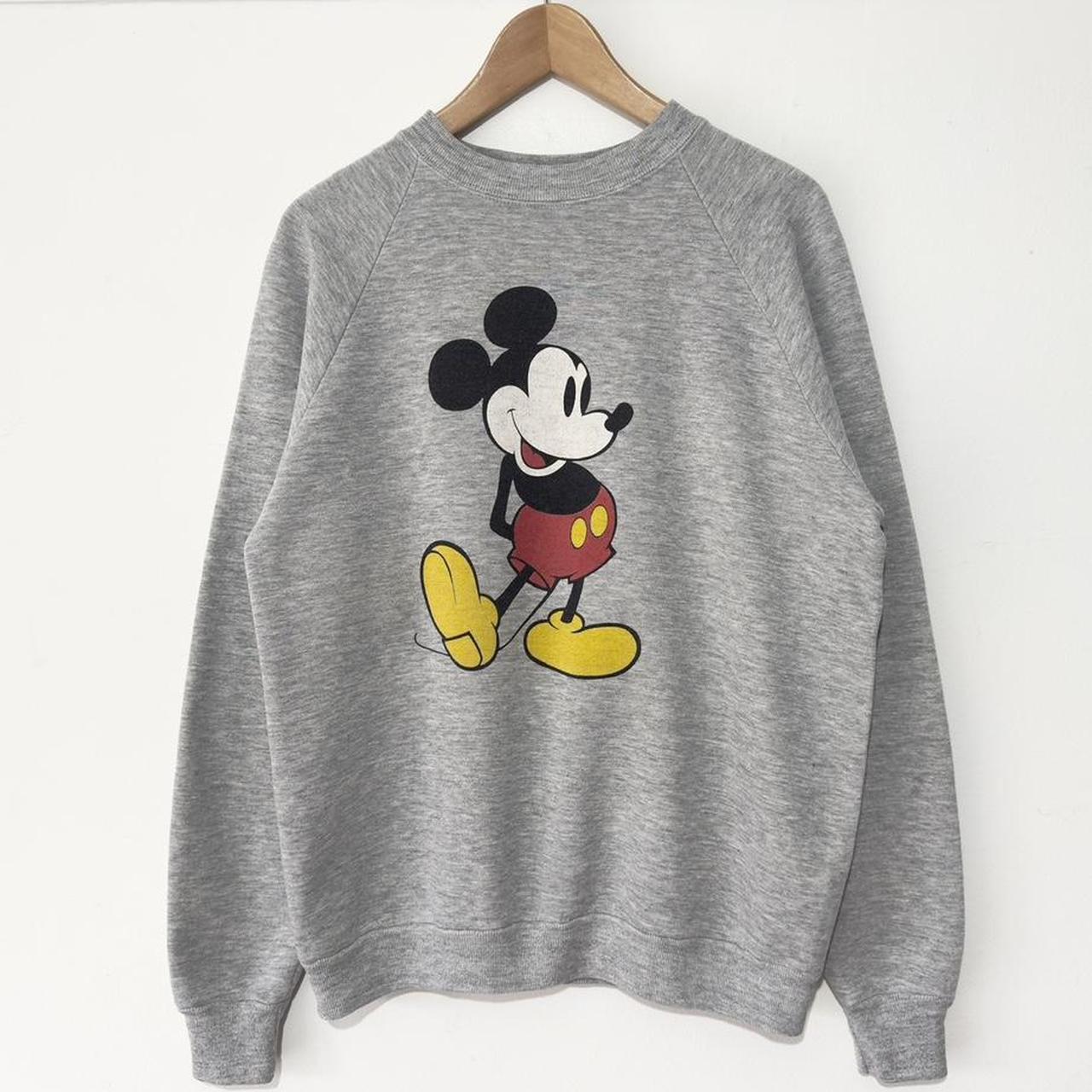 Vintage Mickey Mouse 90s Grey Sweatshirt (M)