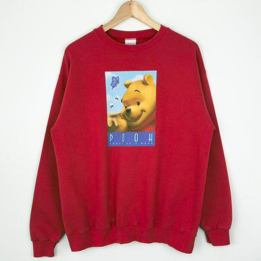 Vintage Pooh Honey of a Bear Disney Store 00s Sweatshirt (M)