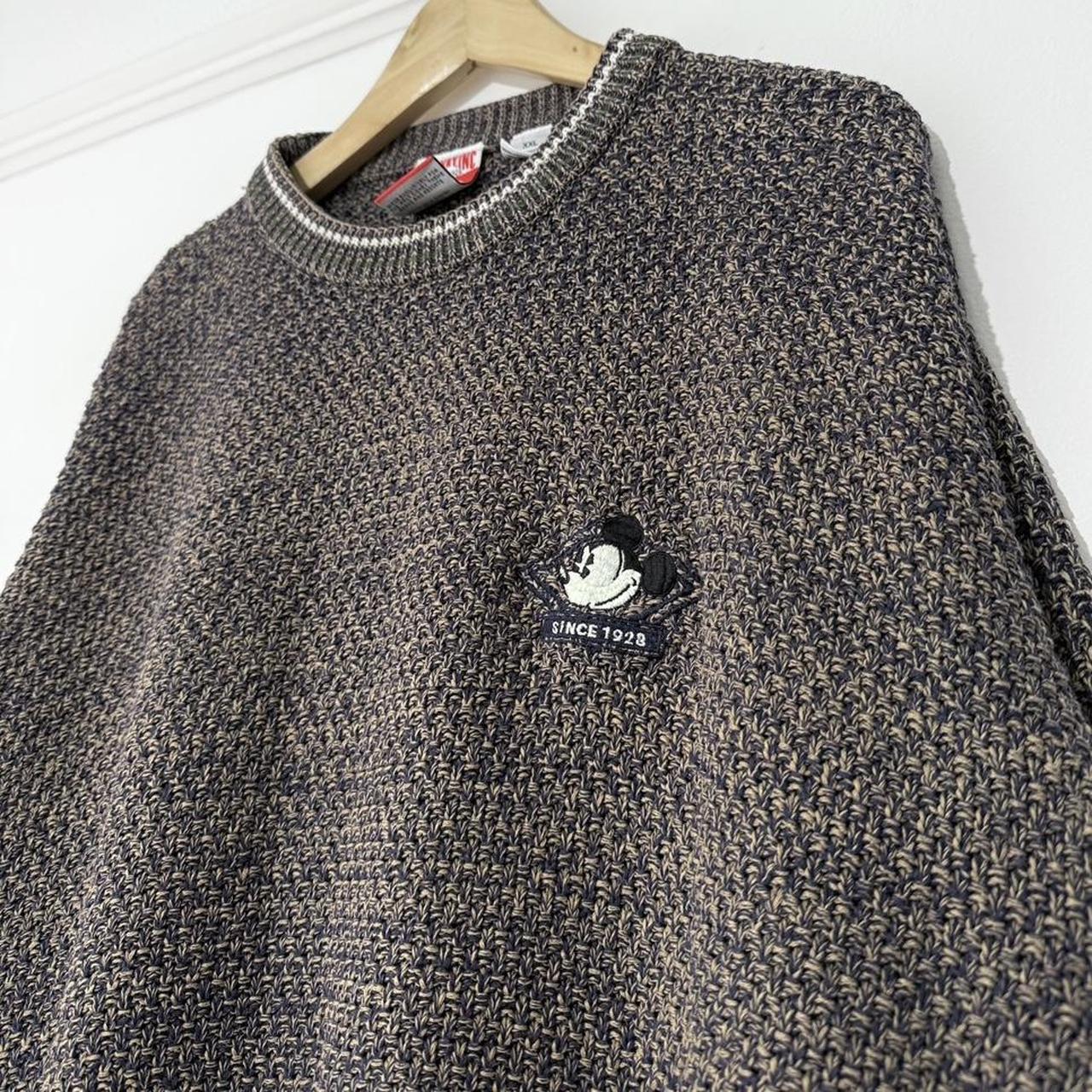 Vintage Mickey Mouse Embroidered Knitwear 90s Jumper (XXL)