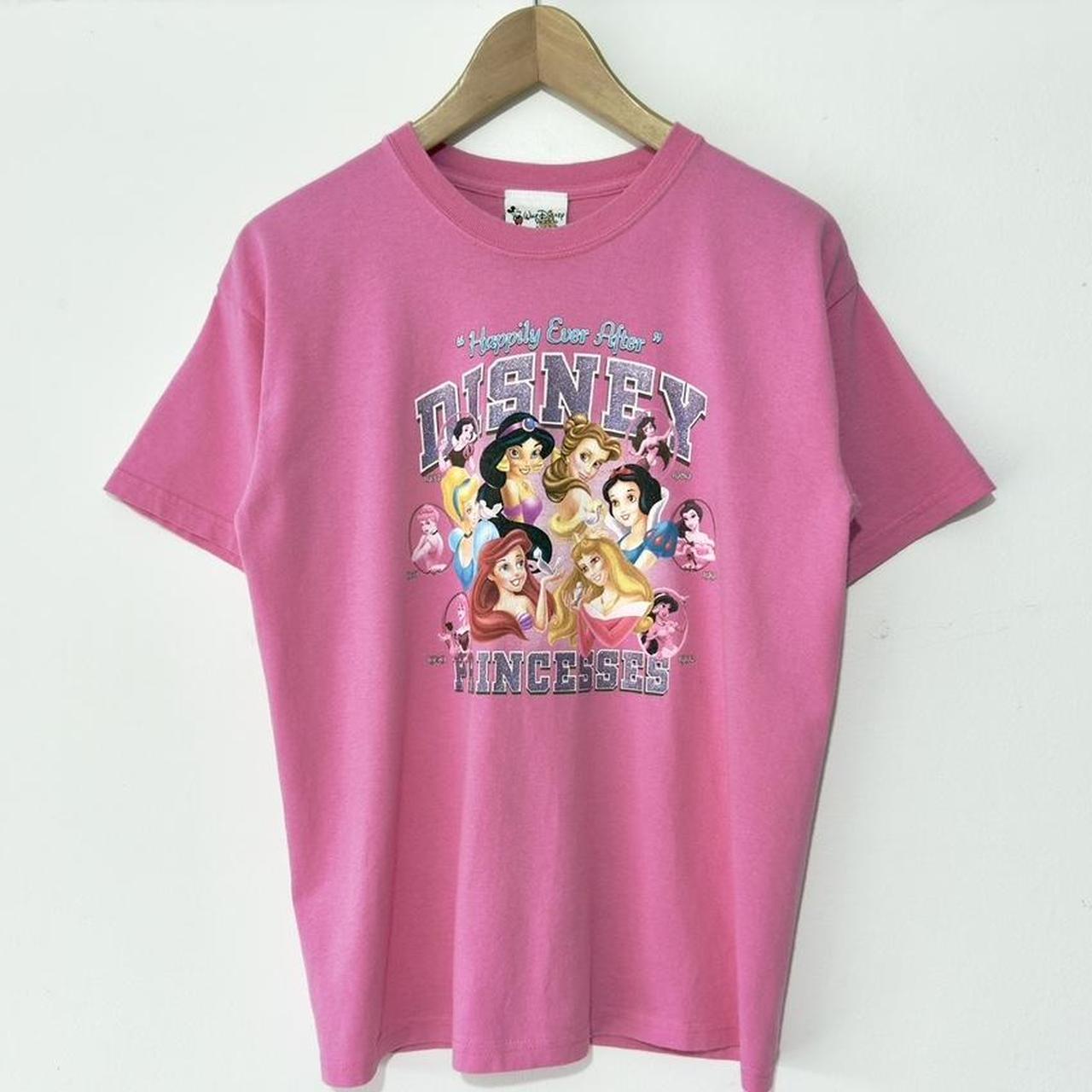 Vintage Disney Princesses Happily Ever After 00s T Shirt (S/M)