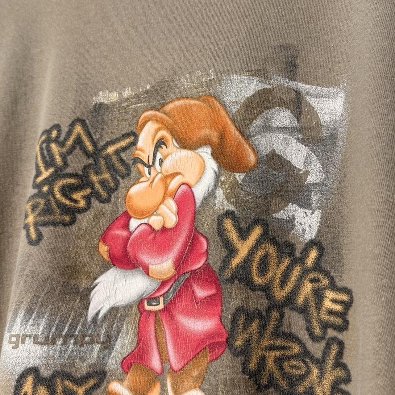 Vintage Grumpy Walt Disney World 00s T Shirt (L)