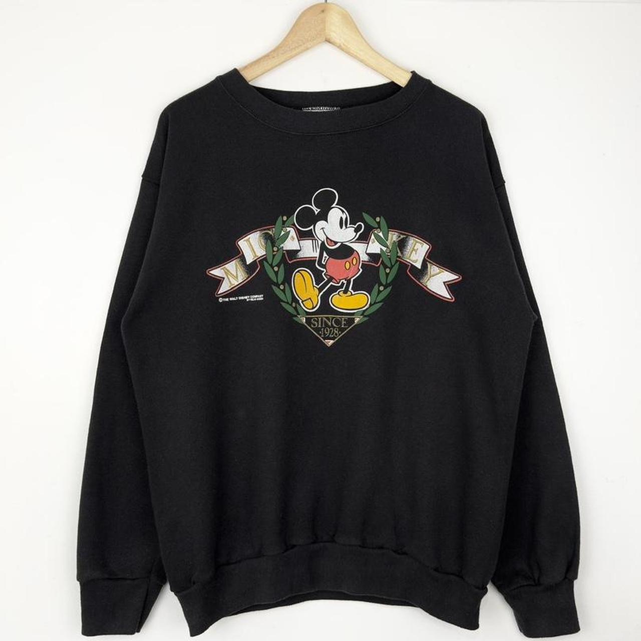 Vintage Mickey Mouse Banner Crest 90s Sweatshirt (M)