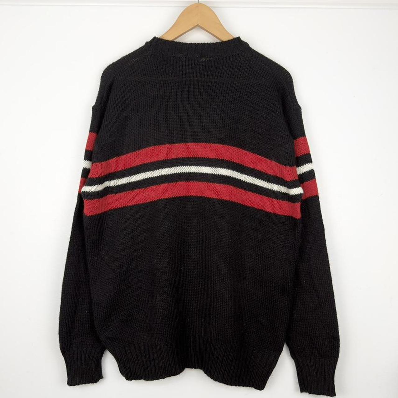 Vintage Mickey Mouse Striped 90s Knitwear Jumper (L)