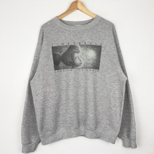 Vintage Tinker Bell Sharing the Magic Disney Store 00s Sweatshirt (L)