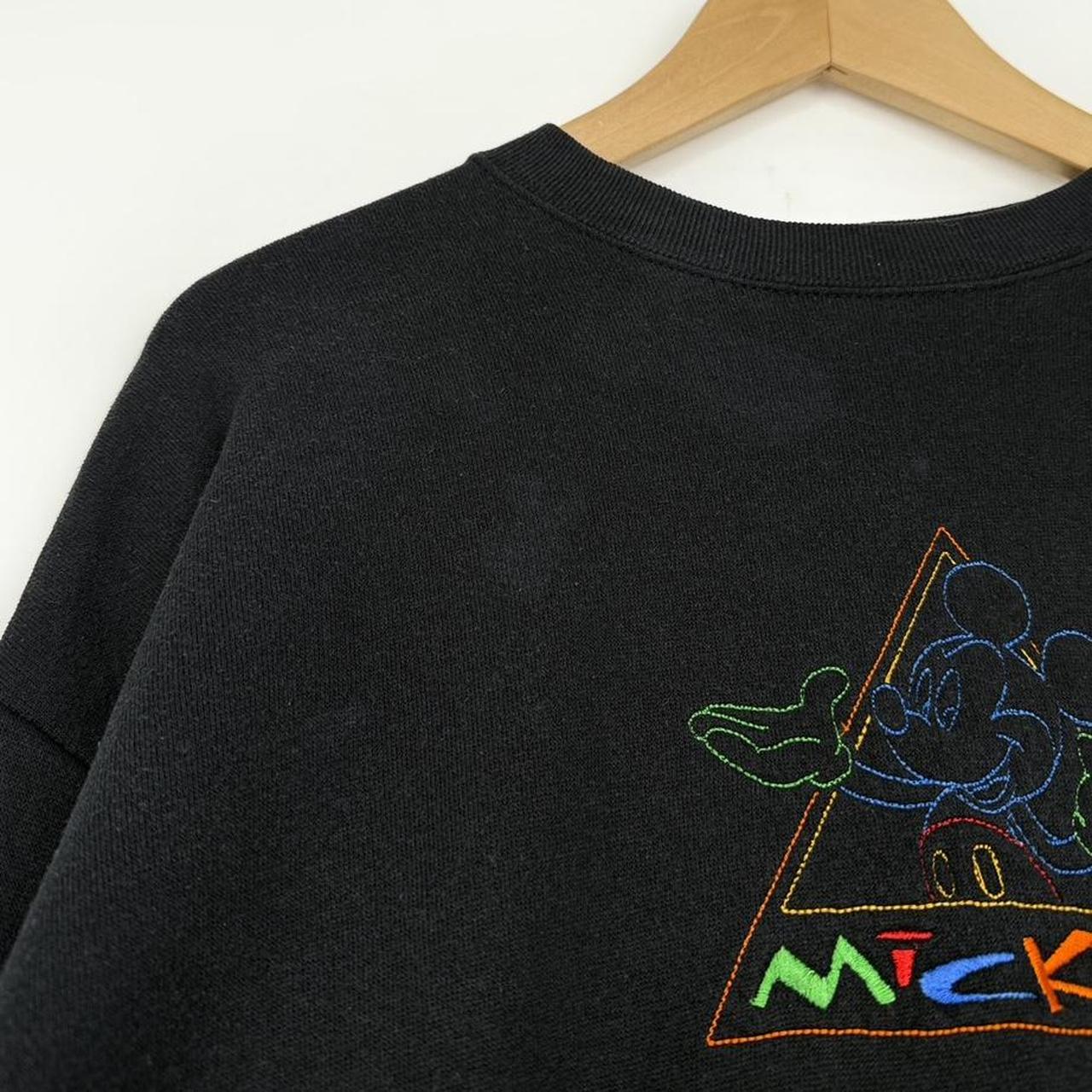 Vintage Mickey Mouse Multicoloured Embroidered 90s Sweatshirt (M/L)