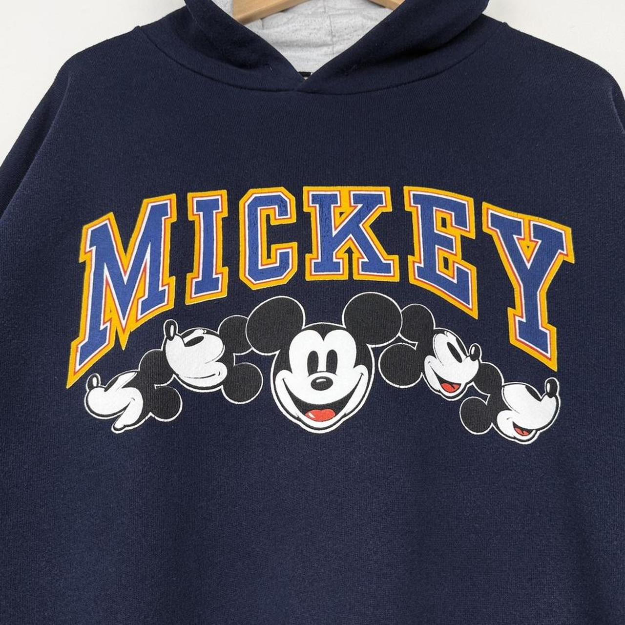 Vintage Mickey Mouse Spell Out 90s Hoodie (L)