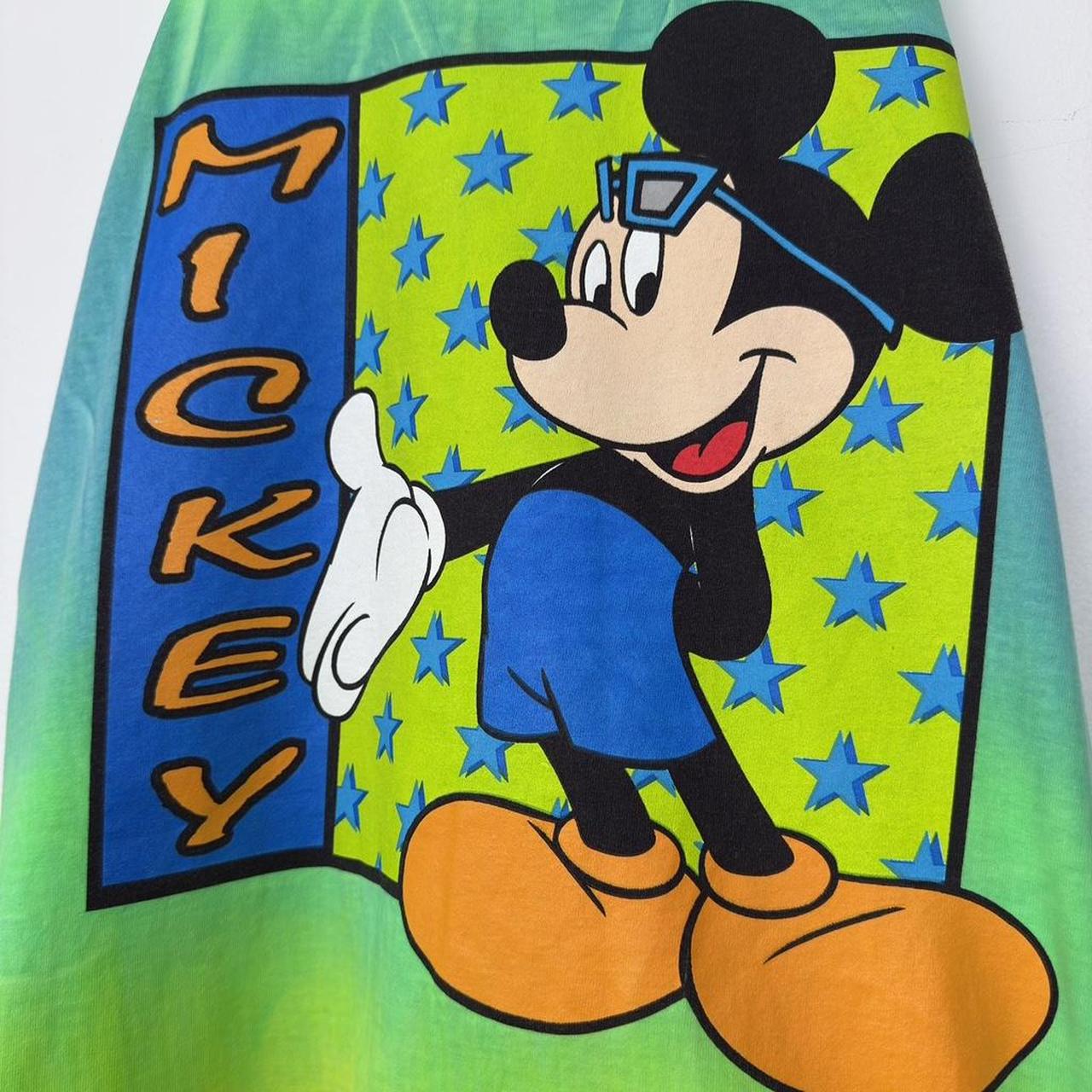 Vintage Mickey Mouse Tie Dye 90s Vest Tank Top (One Size Fits All)