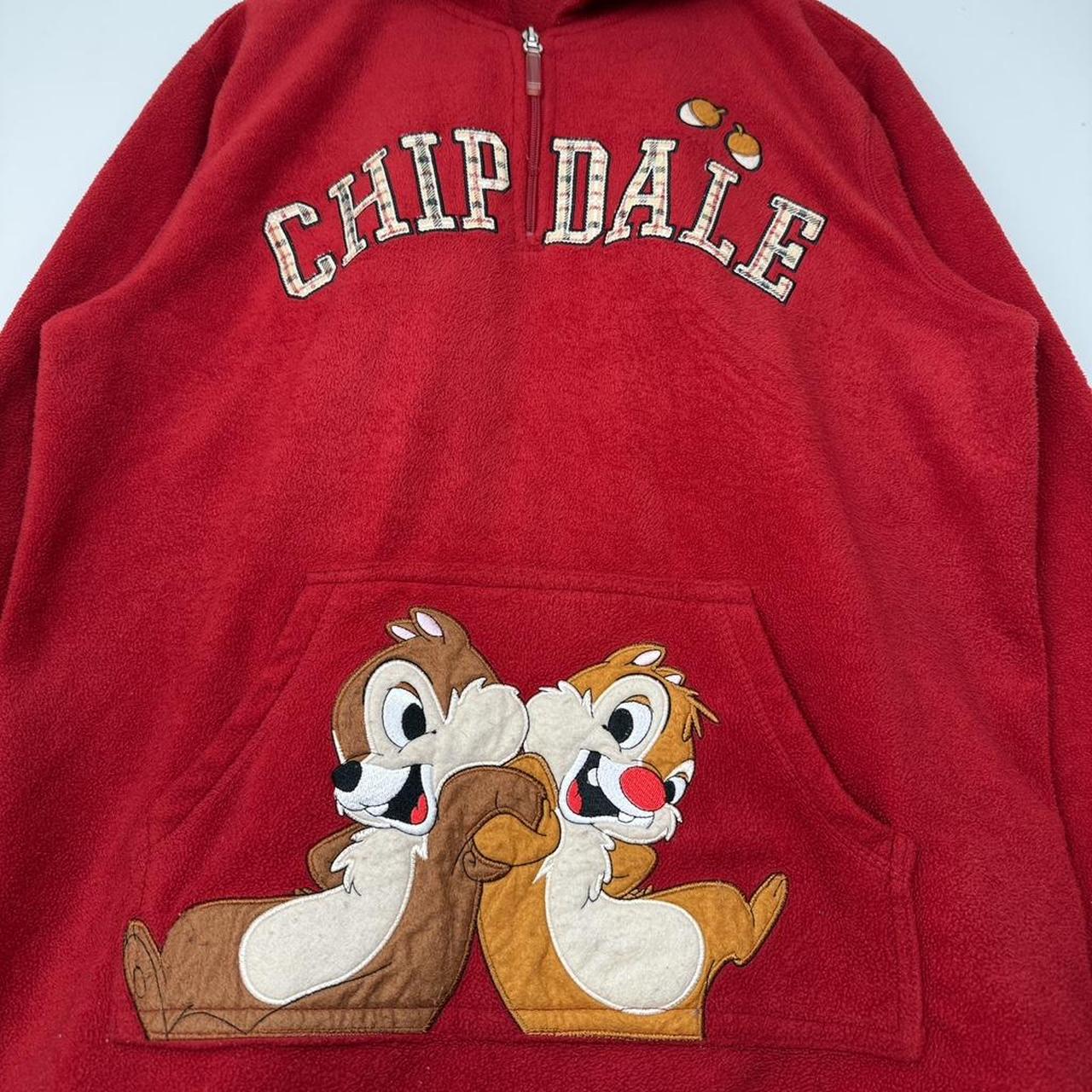 Disney Chip & Dale Embroidered Zip Up Hoodie (L)