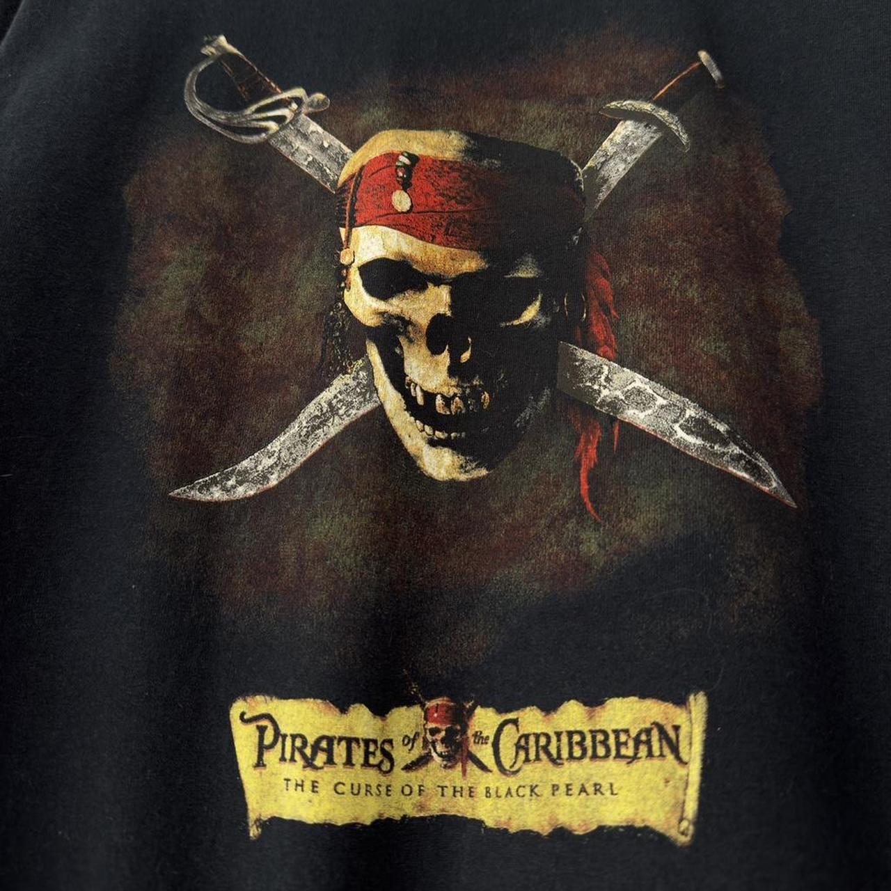 Vintage Pirates of the Caribbean Curse of the Black Pearl 2003 T Shirt (M)