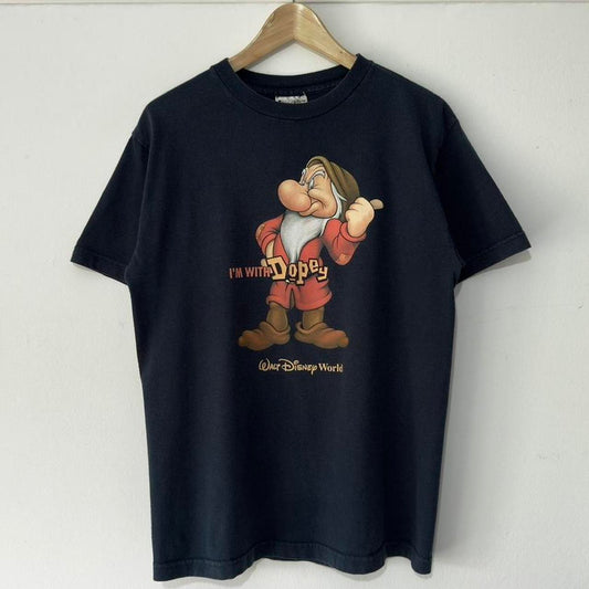 Vintage Walt DIsney World I'm With Dopey Grumpy 00s T Shirt (M)