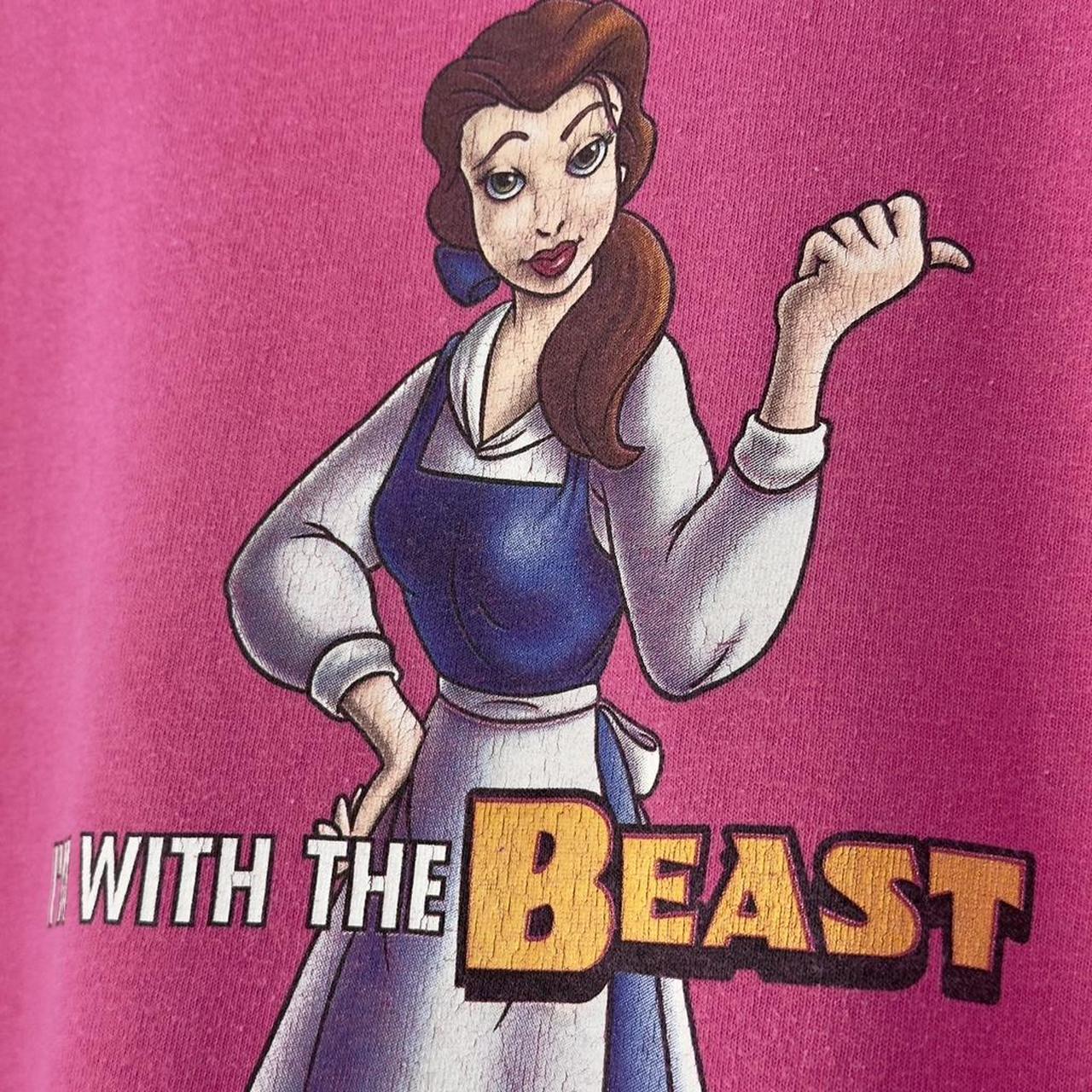 Vintage Walt Disney World Belle I'm With The Beast 00s T Shirt (L)
