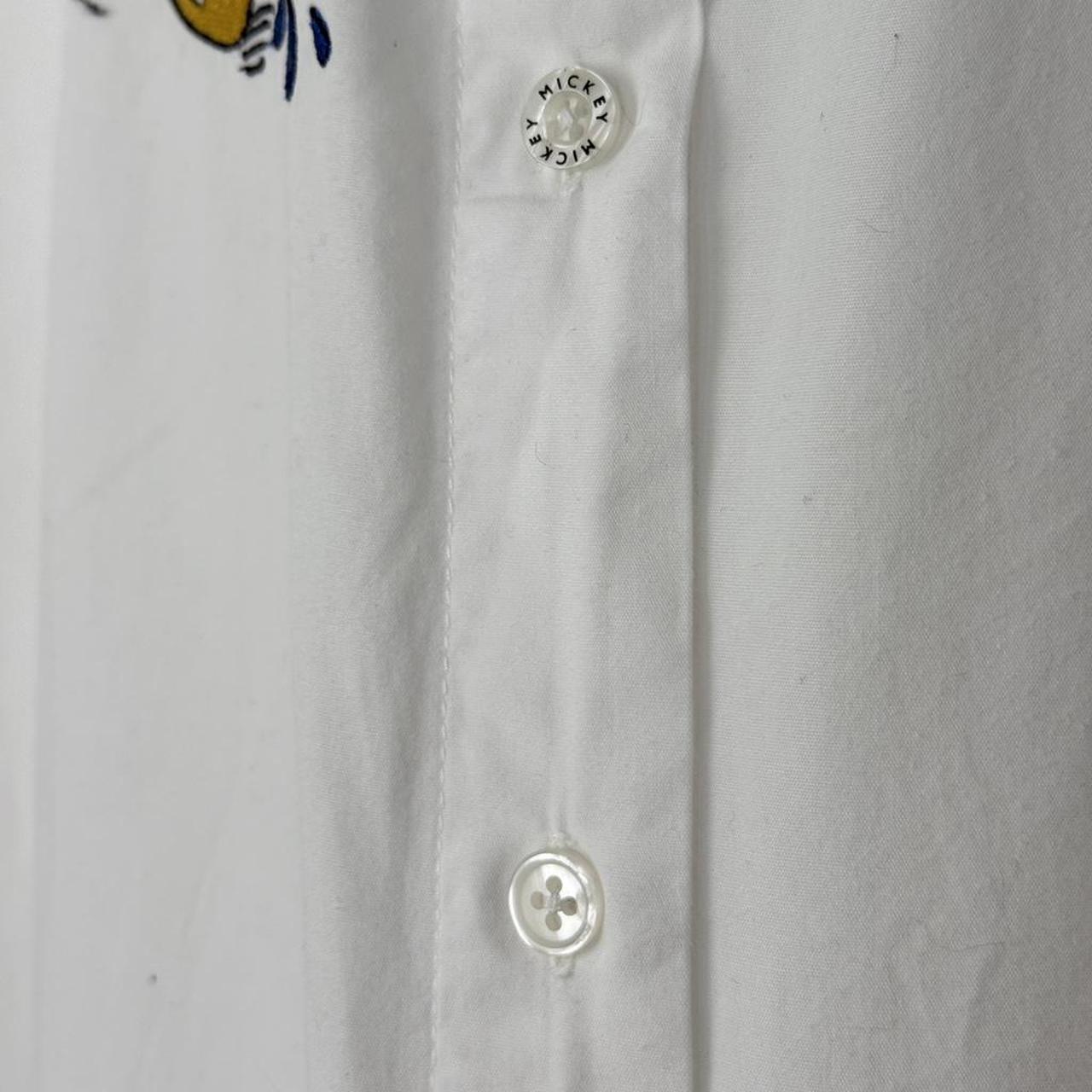 Vintage Painting Mickey Embroidered Mickey Unlimited 90s Short Sleeve Shirt (M)
