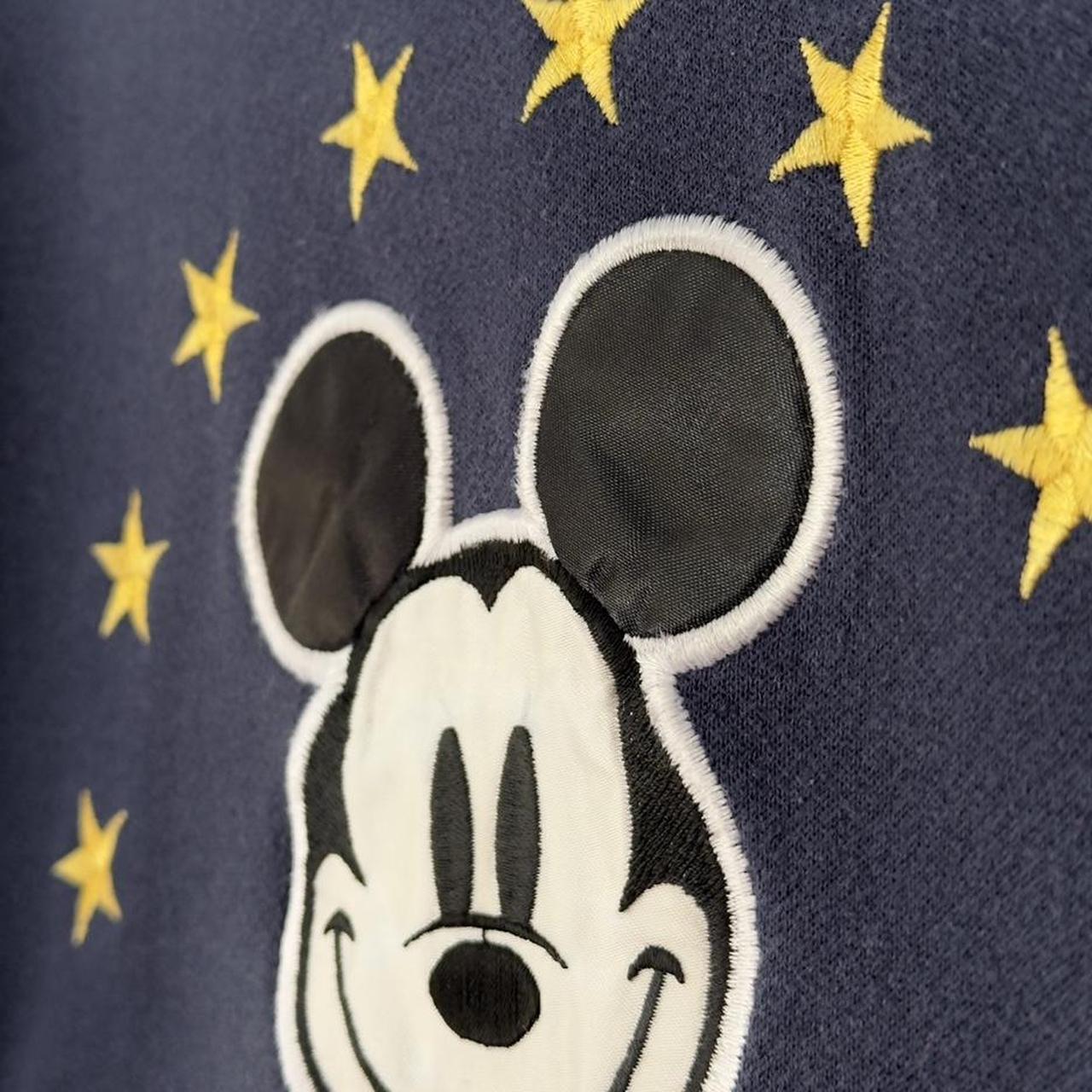Vintage Mickey Mouse Embroidered 90s Navy Sweatshirt (M)