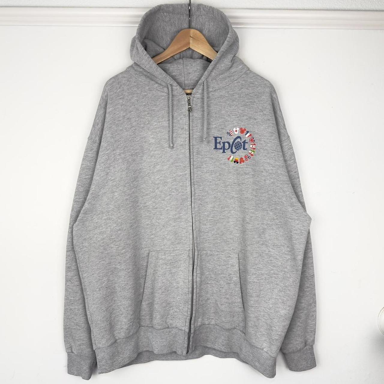 Vintage Epcot Walt Disney World Mickey 00s Zip Up Hoodie (XXL)