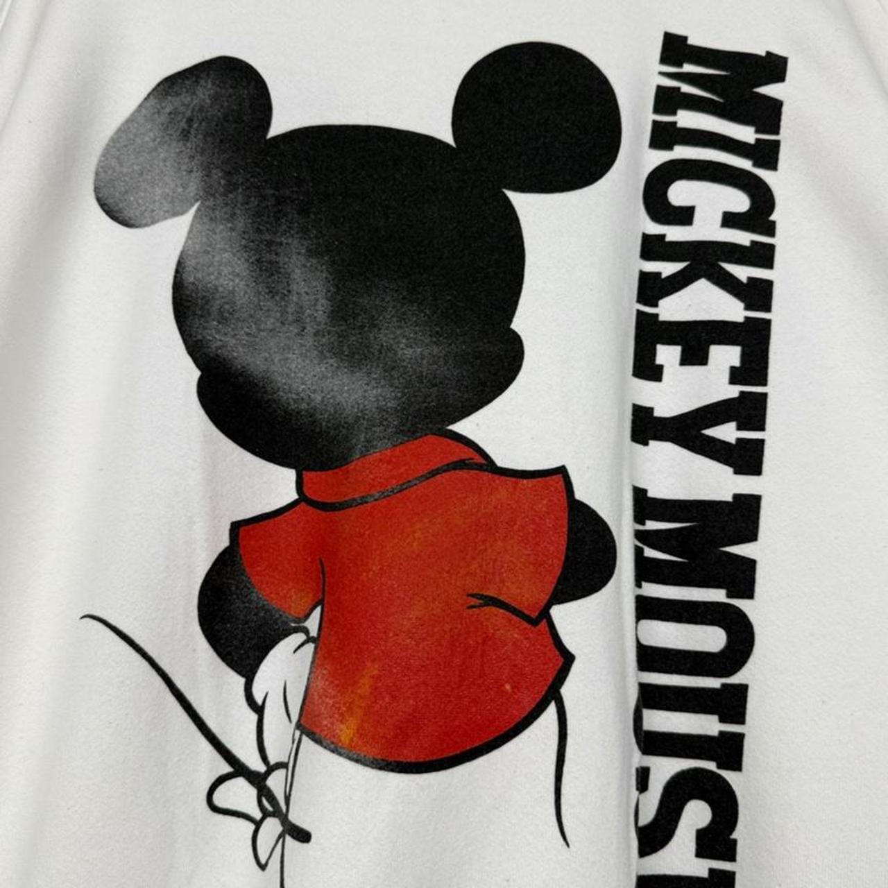 Vintage 80s Mickey Mouse Front & Back Disney White Sweatshirt (XL)