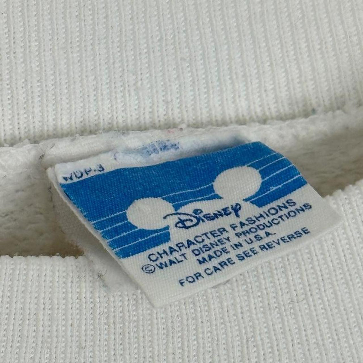 Vintage 80s Mickey Mouse Front & Back Disney White Sweatshirt (XL)