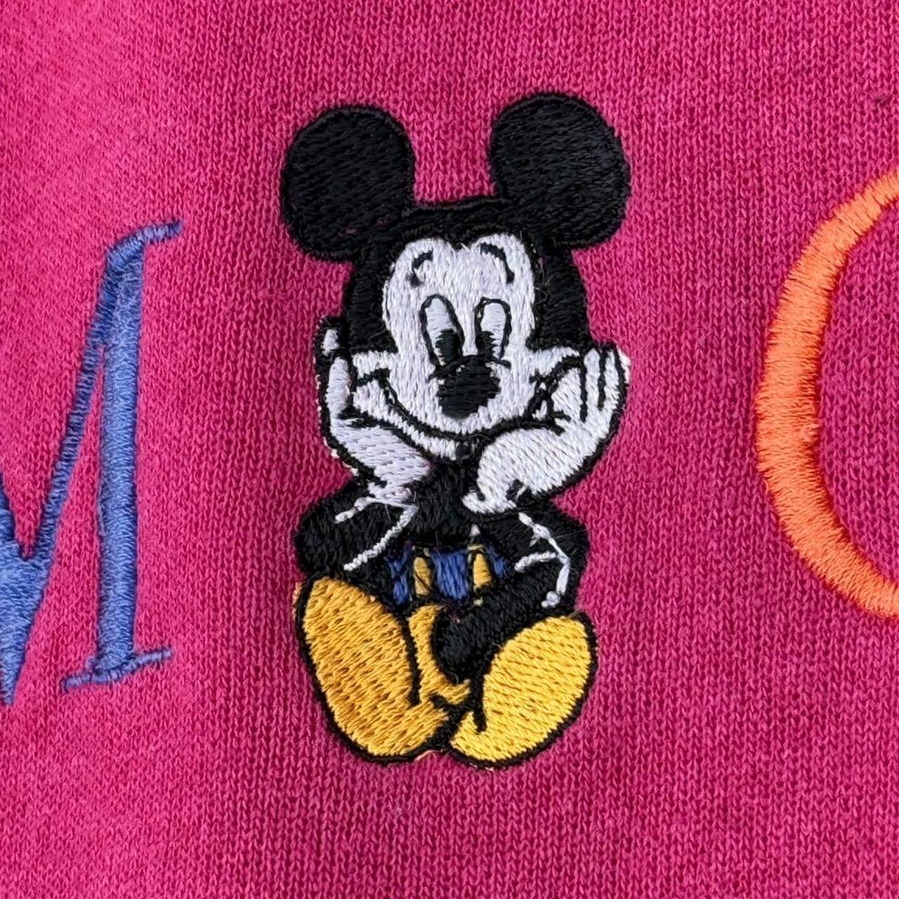 Vintage Mickey Mouse Spell Out 90s Sweatshirt (L)