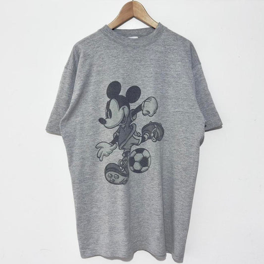Mickey Mouse Football Disney 00s T Shirt (L/XL)
