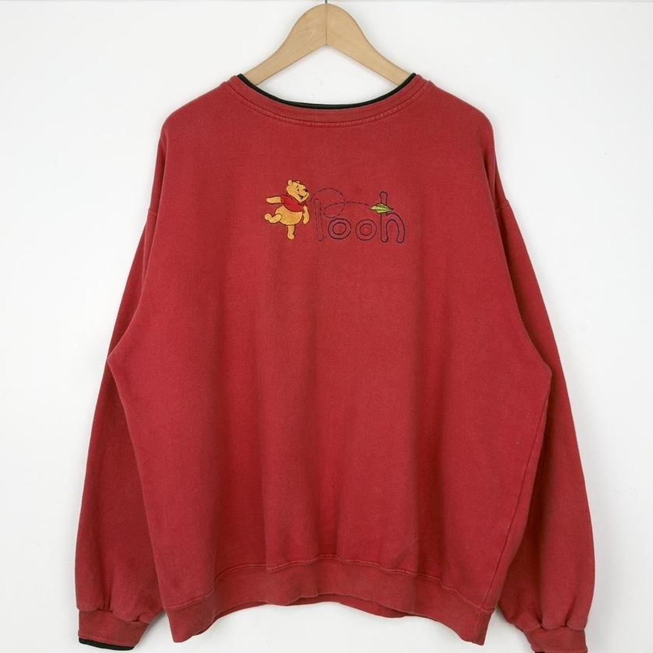 Vintage Winnie the Pooh Paper Airplane Embroidered 90s Sweatshirt (XL)