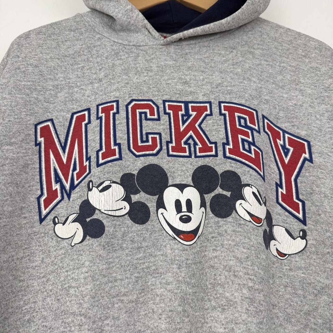 Vintage Mickey Mouse Spell Out 90s Hoodie (XL)