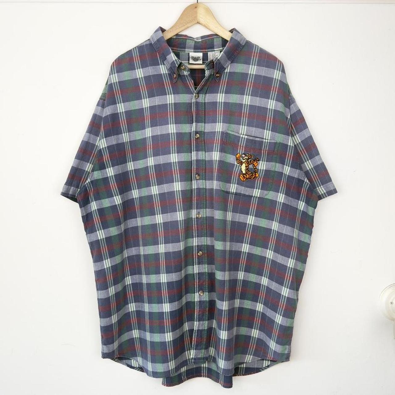 Vintage Tigger Disney Store Check 90s Button Shirt (XXL)