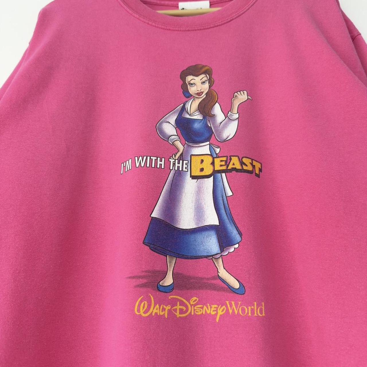 Vintage Walt Disney World Belle I'm With The Beast 00s T Shirt (L)