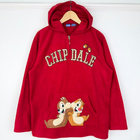 Disney Chip & Dale Embroidered Zip Up Hoodie (L)