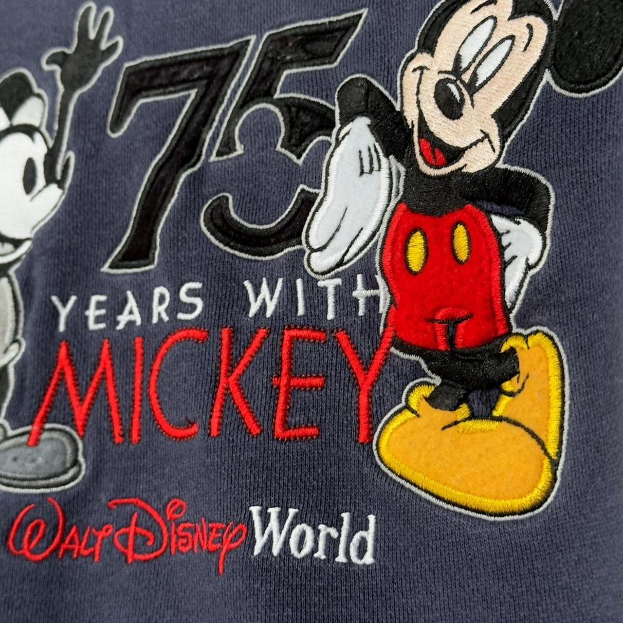 Vintage 75 Years With Mickey Walt Disney World 00s Sweatshirt (M)