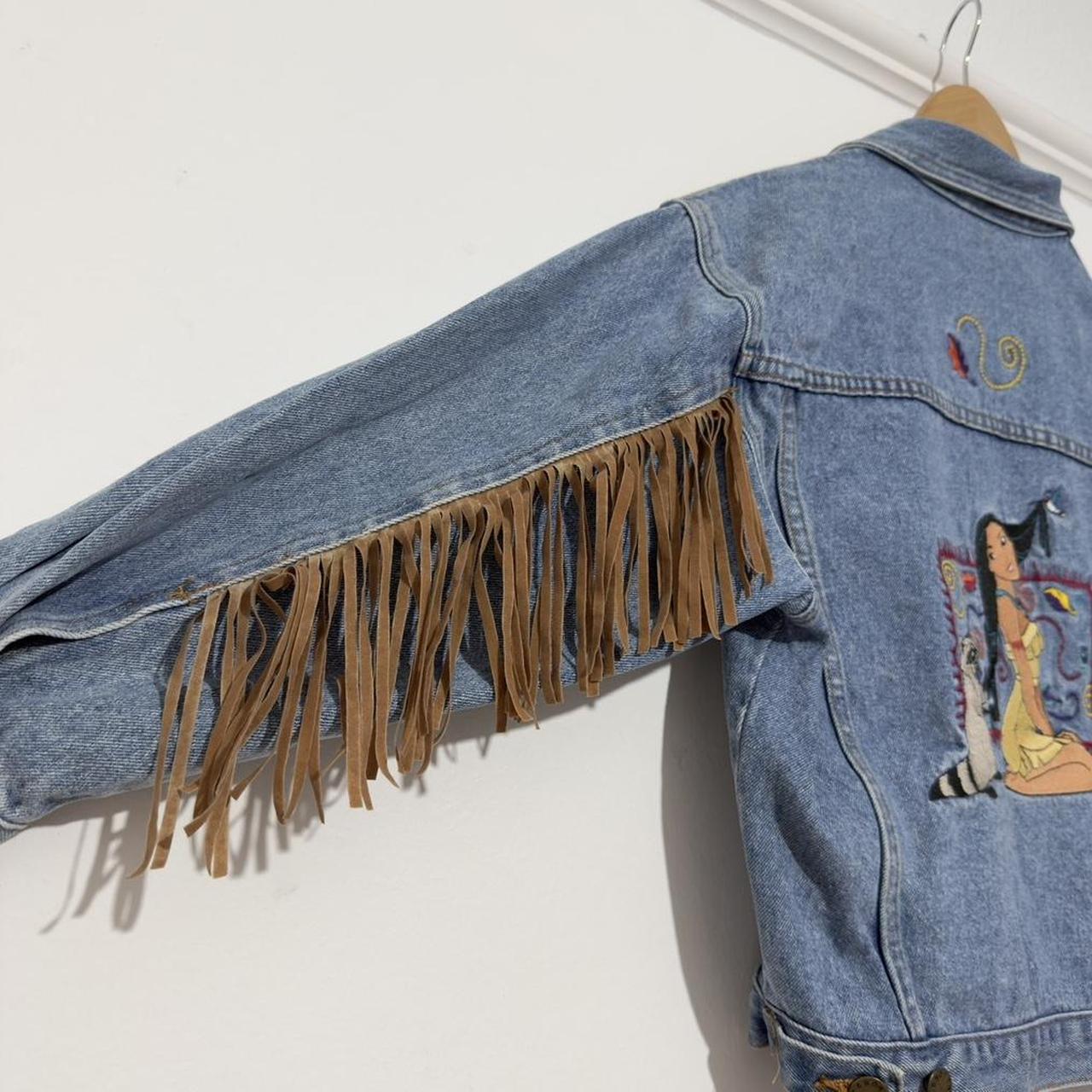 Vintage Disney Pocahontas 90s Denim Jacket (Youth L)