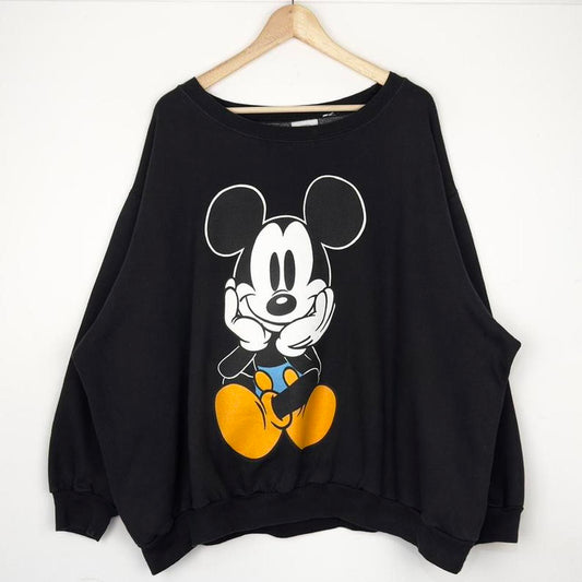 Vintage Sitting Mickey Mouse Boxy 90s Sweatshirt (Boxy XXL, See Measurements)
