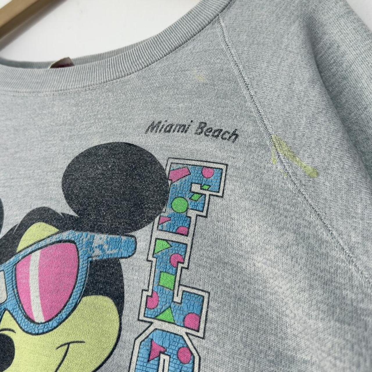 Vintage Mickey Miami Florida Distressed 90s Sweatshirt (L)